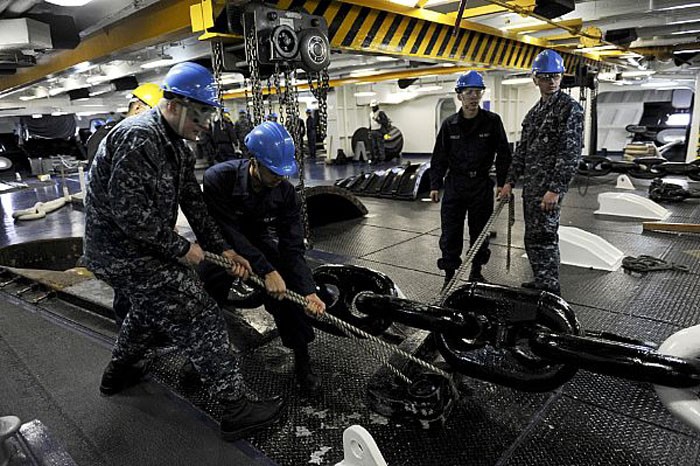Tàu sân bay USS Nimitz bắt đầu hoạt động trên biển.